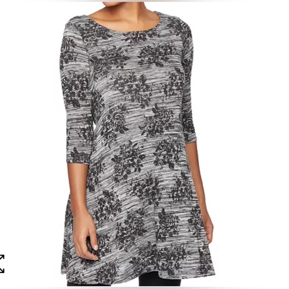 Motherhood Maternity Women’s Floral Print Three-Quarter Sleeve Dress Medium - Picture 1 of 3